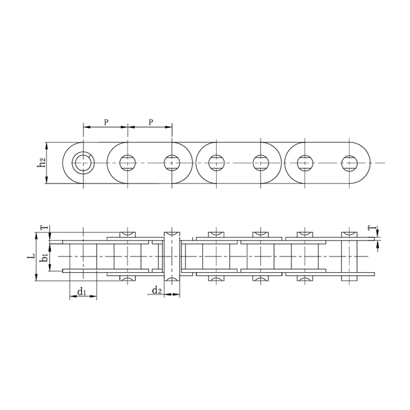 โซ่ไทม์มิ่งเครื่องยนต์รถยนต์ที่ปรับแต่งความต้านทานแรงกระแทกได้