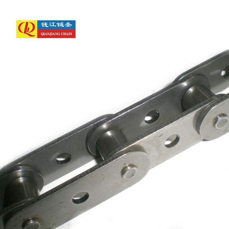 โซ่สายพานลำเลียงแบบพิทช์คู่พร้อมรูตรงกลาง