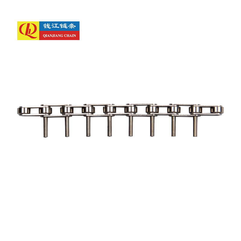 โซ่สายพานลำเลียงสเตนเลสสตีลพิทช์คู่พร้อมหมุดขยาย