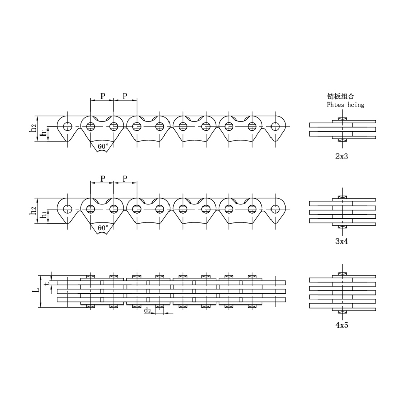 โซ่ไทม์มิ่งเครื่องยนต์รถจักรยานยนต์