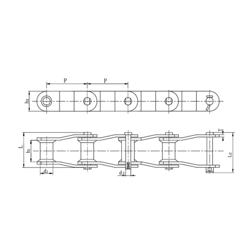 โซ่มิลล์ข้อเหวี่ยงชนิดเหล็กเชื่อม